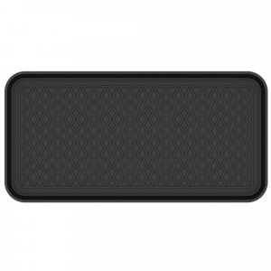 Ottomanson 15" x 30" Multi-Purpose Boot Tray – Waterproof Shoe & Pet Feeding Spill Tray, Litter Box & Pee Pad Holder, Painting & Planting Mat, 1.2" Raised Edge Floor Protection