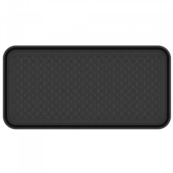 Ottomanson 15" x 30" Multi-Purpose Boot Tray – Waterproof Shoe & Pet Feeding Spill Tray, Litter Box & Pee Pad Holder, Painting & Planting Mat, 1.2" Raised Edge Floor Protection