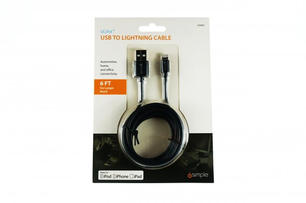 iEssentials IS9405 6' ft foot USB to Lightning Cable