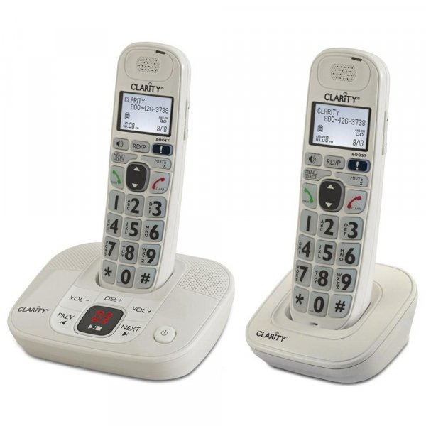 Clarity D712C DECT 6.0 Amplified Phone w/Answering Machine & Expandable Handset