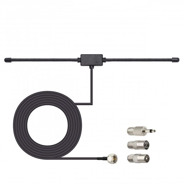 Bingfu FM Radio Dipole Antenna for Stereo Receiver Indoor Pioneer Onkyo Yamaha Marantz Bose Wave Music System Home FM Radio AV Audio Video Home Theater Receiver