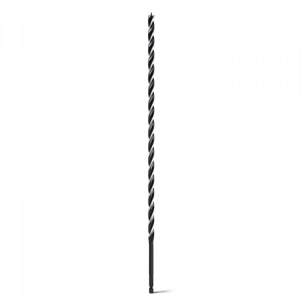 WOBLLMX 3/8"x 18" Auger Drill Bit for Soft and Hard Wood,1/4" Hex Shank