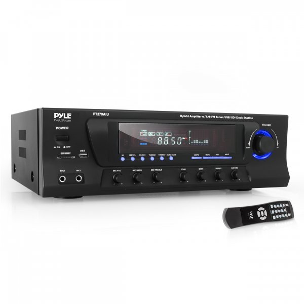 Pyle PT270AIU 300 Watt AM/FM Receiver w/ iPod Docking Station