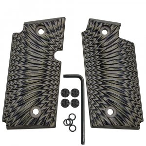 Cool Hand G10 Grips for Sig Sauer P238, Gun Grips Screws Included, Without Ambi Safety Cut, Sunburst Texture (Coyote Color)