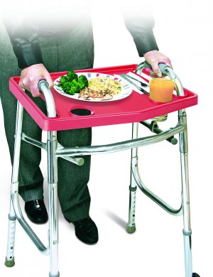 North American Healthcare JB4790RED Walker Tray - Red