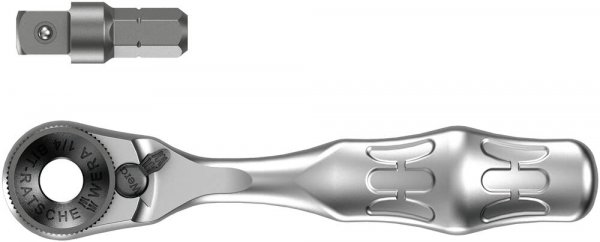 Wera - 5073230001 8001 A 1/4" Square Drive Bit Ratchet, 60 Teeth