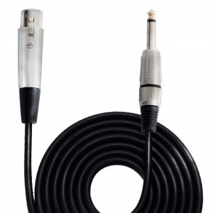 Pyle PPMJL15 XLR Microphone Cable, 15ft (1/4'' male to XLR female)