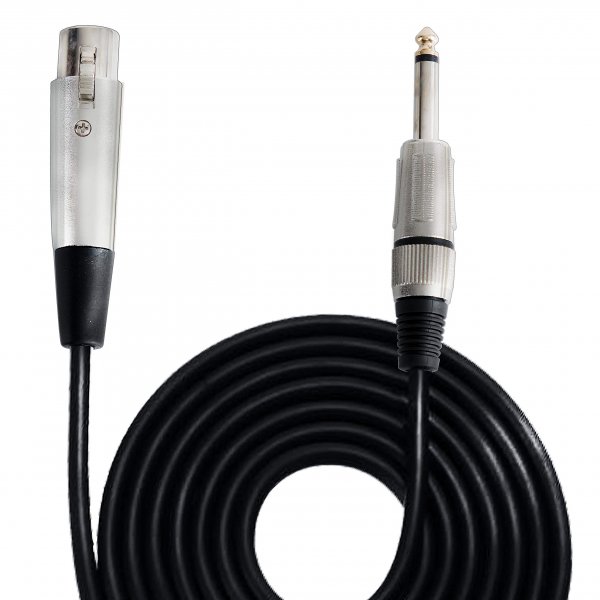 Pyle PPMJL15 XLR Microphone Cable, 15ft (1/4'' male to XLR female)