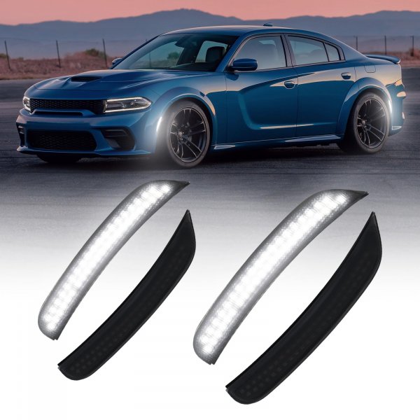 AUTOONE LED Side Marker Lights Compatible With Dodge Charger 2015-2023