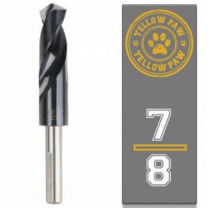 7/8 Inch Drill Bit for Metal - Industrial Grade M35 Cobalt Titanium Aluminum Nitrite - 7/8" Diameter & Total Length of 6" with Working Length of 3" Easily Drill Into Metal, Steel, & Aluminum