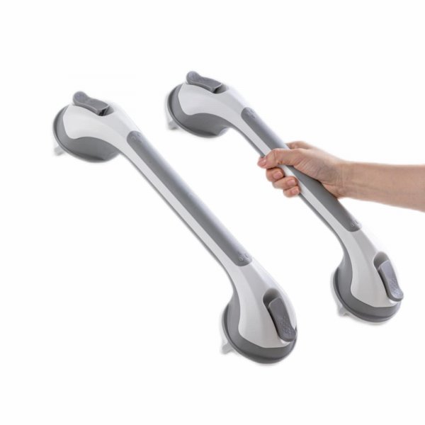 TAILI Grab Bars for Bathtubs and Showers 2 Pack Suction Grab Bar, Heavy Duty Shower Handle Removable Bath Handrails for Seniors and Elderly, Bathroom Safety Grip No Drilling Waterproof,Grey,G9