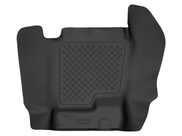 Husky Liners X-act Contour Floor Mats | Fits Various 2007-2014 Chevrolet Silverado & GMC Sierra, Suburban, Yukon, Tahoe, Avalanche, Escalade (See Description) | Center Hump, 1-pc Black - 53131