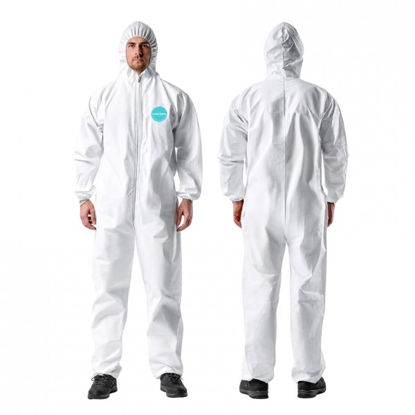 Andes Hazmat Suit, Disposable Paint Suit, Lab Coverall, Size X-Large