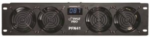 Pyle PFN41 Rack Mount 4 Cooling Fans with Display