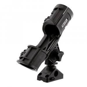 Scotty 0400BK Orca Rod Holder with Locking Combination Side/Deck Mount, Black