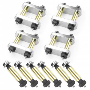 FEXON UO12-016 Heavy Duty Shackle Upgrade Kit For CRE3000 Stock and Equaflex 2.25" Shackles Tandem Axle Truck/Trailers Suspension Set