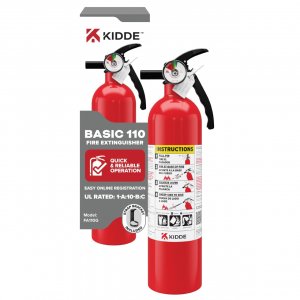 Kidde Basic 110 Fire Extinguisher for Home, 1-A:10-B:C, FA110G, 1 Pack