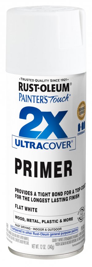 Rust-Oleum Painter's Touch 2X Ultra Cover Spray Primer, Flat White