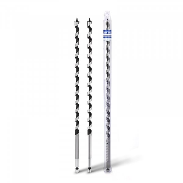 2 Pack 5/16" X 18" Auger Bit for Wood, 8x460mm Hex Long Auger Drill Bit