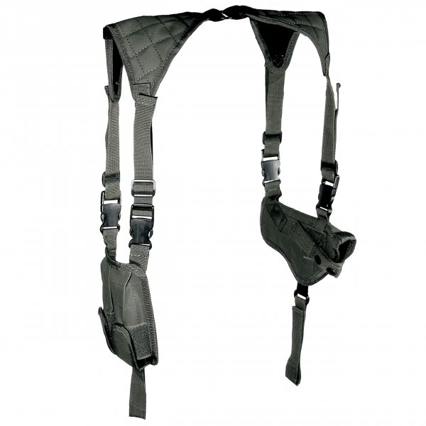 UTG PVCH170B Horizontal Shoulder Holster & Ammo Pouch for Medium-Large Autos
