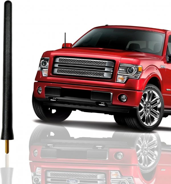 Antennа Mast for Ford F150 (2009-2026) | Highly Durable Premium Truck Antenna 6 3/4 Inch | Car Wash-Proof Radio Antennа for FM AM | Black, Automotive Antenna Replacement for Cars | F-150 Accessories