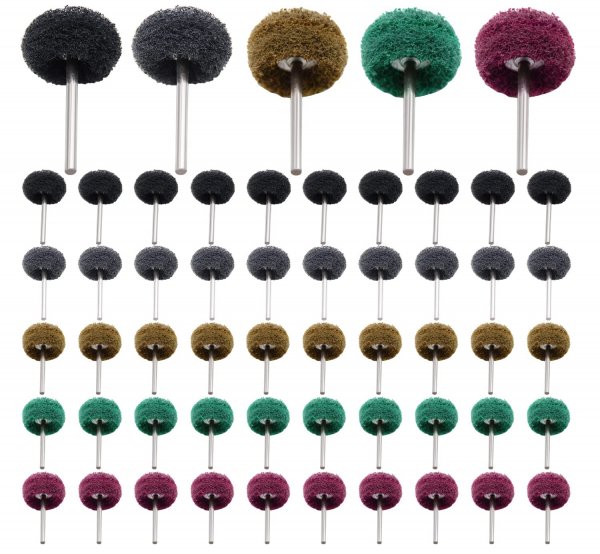 50/100/200pcs Abrasive Wheel, 1" Buffing Polishing Wheels