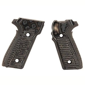 Hogue 28137BLKGRY Sig Sauer P228 P229 Da/Sa - Piranha - G10 Gmascus Black-Grey