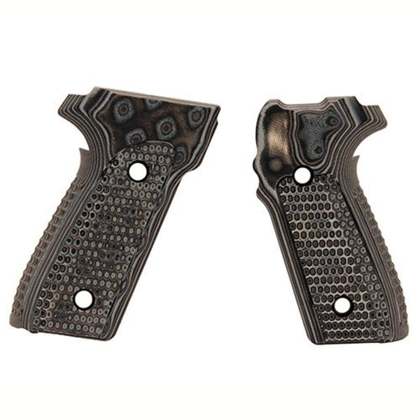 Hogue 28137BLKGRY Sig Sauer P228 P229 Da/Sa - Piranha - G10 Gmascus Black-Grey