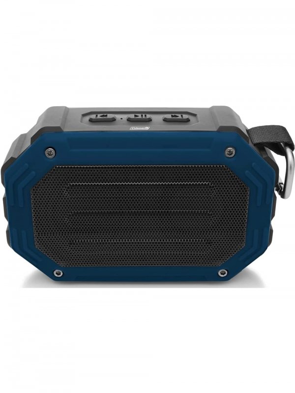 Coleman CBT30-BL Aktiv Sounds 5W Waterproof Bluetooth Mini Speaker w/Clip