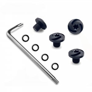 Guuun Grip Screws for Sig P238 P938, 4 O-Rings, T10 Torx Key, Black Finish Fancy Screws