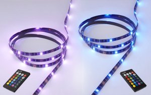 iLive IAT60B 32-LED Bias Lighting Strip, 6.56 Feet