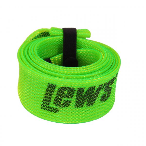 Lew's (SSCS1) Speed Sock Spinning Rod Cover, Fits 6-Foot 6-Inch to 7-Foot 2-Inch Rods, Chartreuse, Hook & Loop Strap for Storage