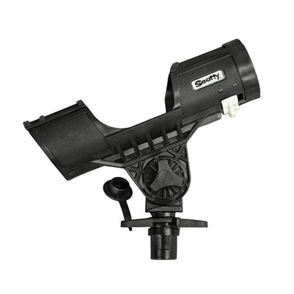 Scotty 0401BK Orca Rod Holder with Locking Flush Deck Mount, Black