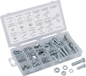 Titan 45334 240 pc Zinc Metric Nut and Bolt Assortment