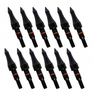 12pcs Archery Arrow Tips 100/125/150/200 Grain Field Tips 5/16 Inch Screw in Bullet Points, Archery Target Crossbow Practice Tip for Arrow Recurve Bow Compound Bow, Hunting Bow Arrow Target Practice