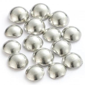 Casting Pewter Alloy(98% Tin-15oz), Low Melting Point Metal 338-446°F, Jewelry Crafting, Sculpture and Artistic Project, Option in Hemisphere/Ingot, Professional Metal for Artisan Craft & DIY Item