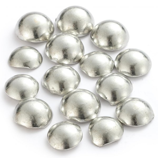 Casting Pewter Alloy(98% Tin-15oz), Low Melting Point Metal 338-446°F, Jewelry Crafting, Sculpture and Artistic Project, Option in Hemisphere/Ingot, Professional Metal for Artisan Craft & DIY Item