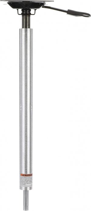 Attwood SP-3204 Lock’N-Pin ¾-inch Pin Post, Power Pedestal, Adjustable Height 24 to 30 Inches, Integral Seat Mount, Non-Thread