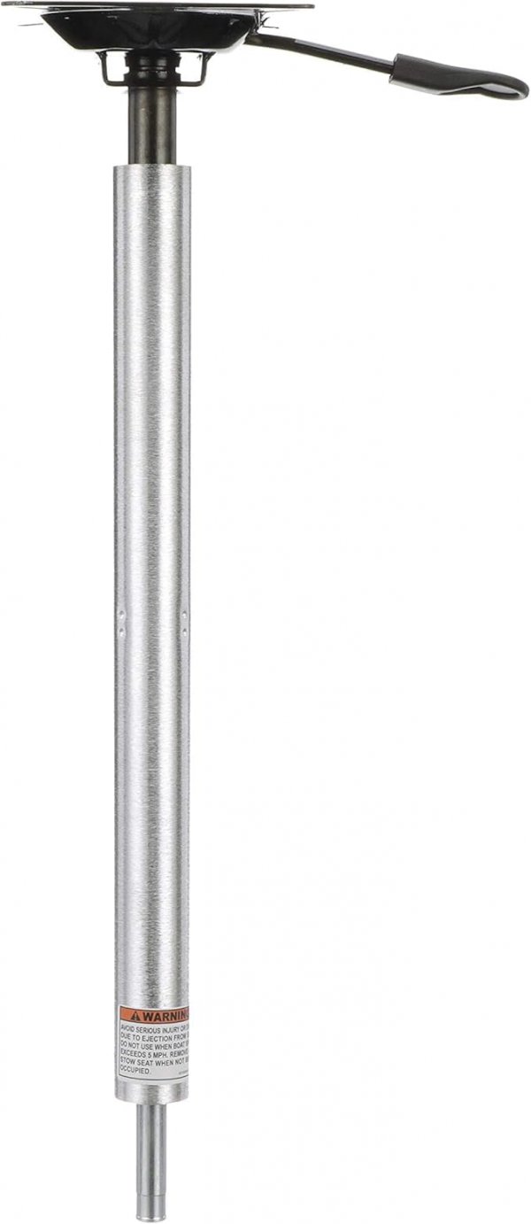 Attwood SP-3204 Lock’N-Pin ¾-inch Pin Post, Power Pedestal, Adjustable Height 24 to 30 Inches, Integral Seat Mount, Non-Thread