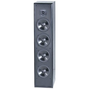 BIC AMERICA BICDV64 Slim Tower Speaker for Home Theater & Music (200W, 6.5")