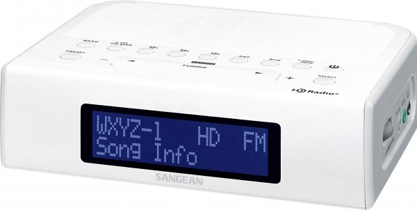 SANGEAN SNGHDR15 HDR-15 AM/FM HD Radio Clock Radio
