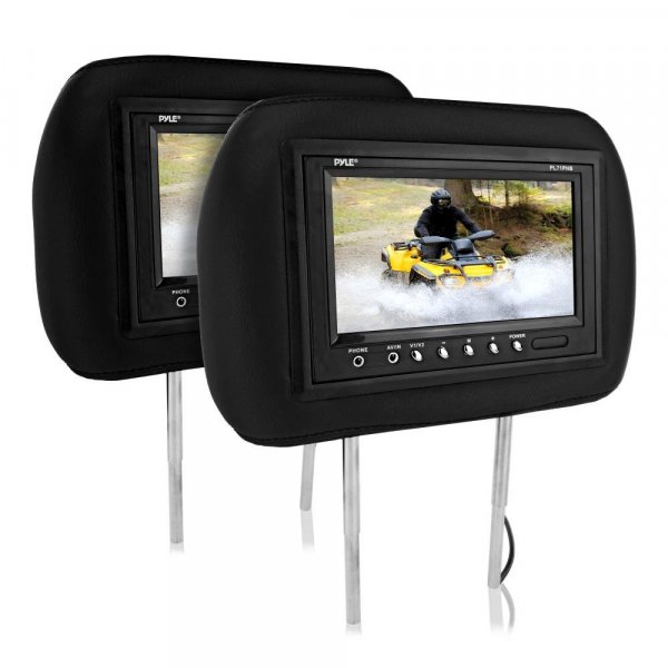 Pyle PL71PHB 7" Black Car Headrest Monitors (pair)