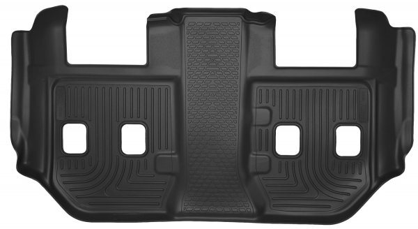 Husky Liners X-act Contour Floor Mats | Fits 2015-2020 Chevrolet Suburban, GMC Yukon XL, Cadillac Escalade ESV w/2nd Row Bucket | 3rd Row, 1-pc Black - 53281