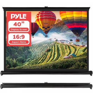 Pyle PRJTP46 Retractable Pull-out-Style Manual Projector Screen (40")