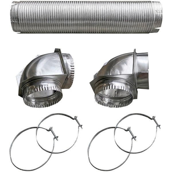 BUILDER'S BEST 110050 Close Elbow Dryer Vent Kit