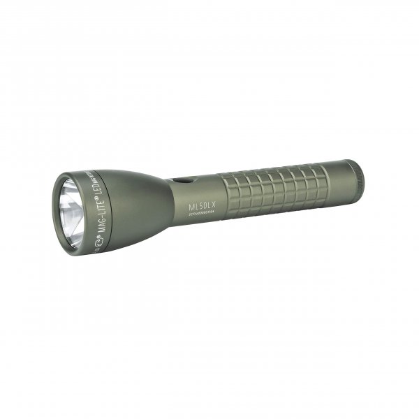 MagLite ML50LX 2-Cell C LED Flashlight, Adjustable Beam, Water-Resistant, Multiple Light Modes, Long Runtime, Tactical-Style Grip – Foliage Green