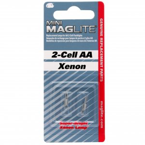 MINI MAGLITE LM2A001 Xenon Replacement Lamp for Mini 2-Cell AA Flashlight 2 Pack