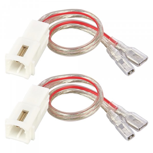 RED WOLF Front Dash Tweeters Speaker Wiring Harness Adapter Connector Plug Replacement for Dodge Ram Jeep Chrysler 2005-2022 Aftermarket Dash Tweeters Audio Cable Plug 2PC