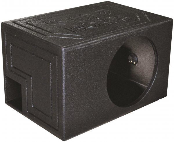Q Power QBOMB12VLSINGLE Single 12" Ported Subwoofer Box w/Bedliner Paint Coating