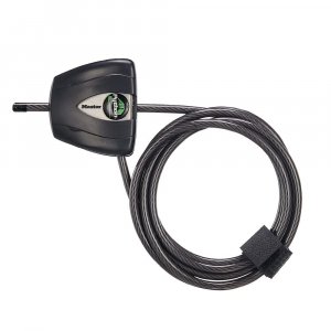 Master Lock Black Python Bike Lock with Key, Adjustable Metal Cable Lock has a Weather Resistant Vinyl Coating for Outdoor Equipment, Bicycles, 6 Feet Long, 8417D